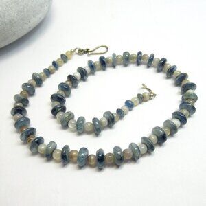 Kyanite and Botswana Agate Necklace